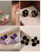 16 Pair Earring Set for Girls, with Folding Jewelry Box Organizer