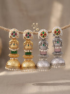 Traditional Elephant Jhumka Combo Earrings